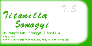titanilla somogyi business card